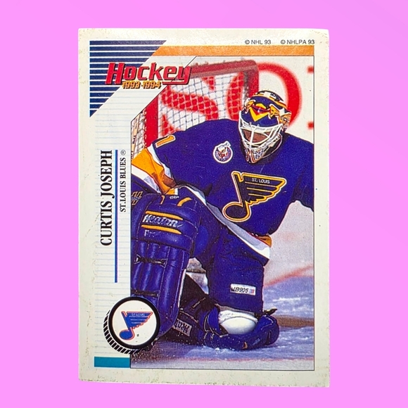 1993-94 Panini Hockey Curtis Joseph St. Louis Blues #166 Sticker - Picture 1 of 3